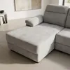 Rinconera Owen - Tela Microfibra - Chaise izquierdo - 12073 (Greige) en Beige - Sillones y sofás, Uruguay | NYR, vista 6 de 6