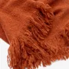 Manta Salion mezcla de lana efecto bouclé terracota 130 x 170 cm en Rojo - Textiles, Uruguay | Kavehome, vista 4 de 4