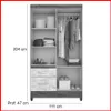 Placard 4 puertas – Madri 852.8 - Roperos y placares, Uruguay | Punto Unión, vista 6 de 10