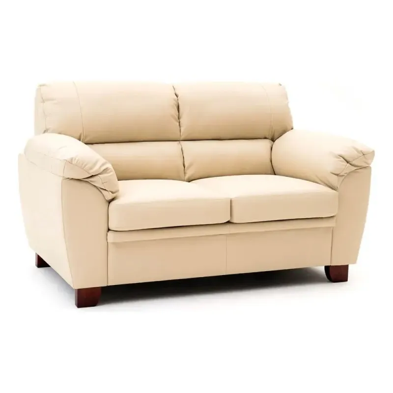 SOFA 2 CUERPOS MODELO ALIAS - 100 % EN CUERO - COLOR PERLA MATE en Off-white - Sillones y sofás, Uruguay | Champagne Home