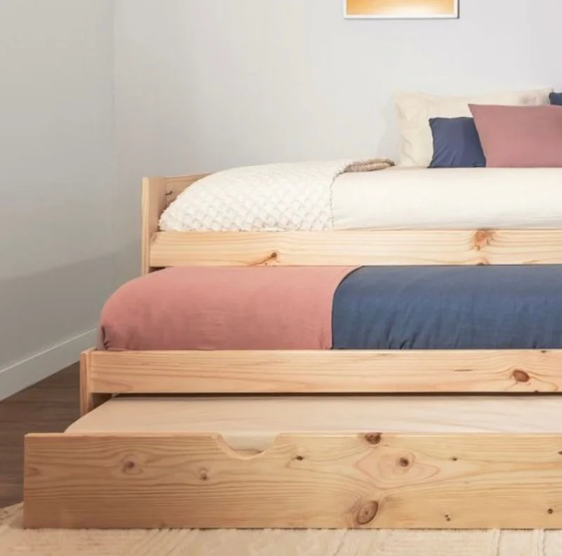 Cama Dalta en Madera natural - Dormitorio, Uruguay | Tree House Deco, vista 4