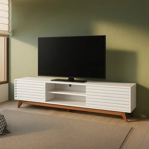 RACK BRISA 220CM - 100% MDF - Muebles para TV, Uruguay | Balton