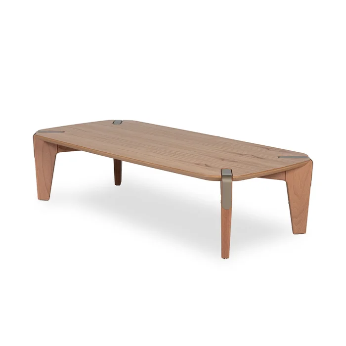 Mesa de Centro Kenzo - Madera Natural en Beige, Uruguay | NYR