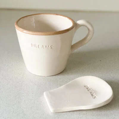 Taza + apoya cucharita en Beige - Decoración, Uruguay | Dreams On Time, vista 6