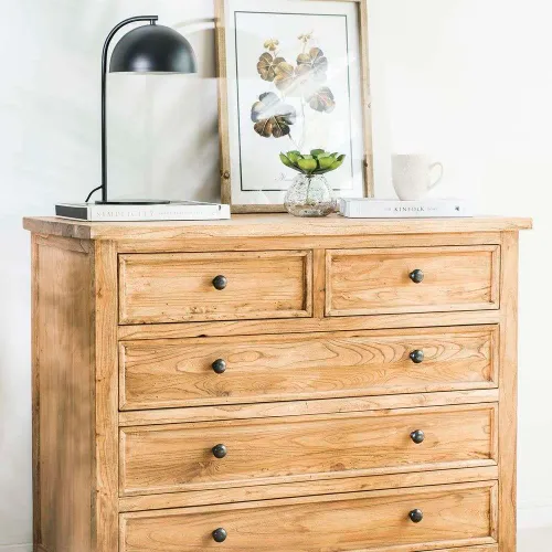 COMODA DE OLMO MACIZO en Madera natural - Cómodas, Uruguay | La Iberica