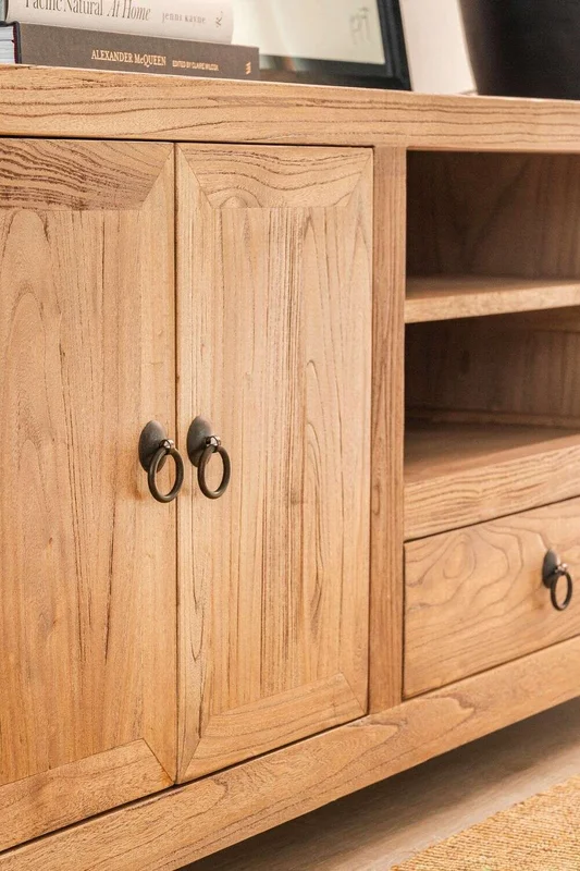 APARADOR BAJO / RACK PARA TV OLMO - 1.75 MTS en Madera natural - Muebles para TV, Uruguay | La Iberica, vista 10