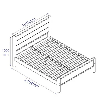 Cama Queen Linea El Dorado en Madera natural - Dormitorio, Uruguay | La Cueva Muebles, vista 13