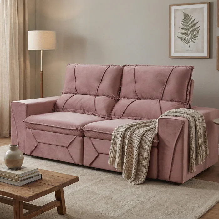 Sofa Dalaman 2,06m en Violeta, Azul Marino, Pena, Linho, Animalle - Sillones y sofás, Uruguay | Casa Brava, vista 9