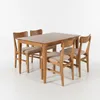 Juego de Comedor Olmo - Mesa 120 + 4 sillas - 0001 (Miel) en Marrón - Mesas de comedor, Uruguay | NYR, vista 1 de 8