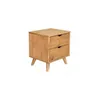 Mesa De Luz Madera Maciza Nordica 2 Cajones - Linea Dublin en Madera natural - Mesas de luz, Uruguay | Rústico Hogar, vista 4 de 4