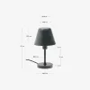 Lámpara de mesa Calina de metal verde y mármol negro en Verde - Lámparas de mesa, Uruguay | Kavehome, vista 5 de 5