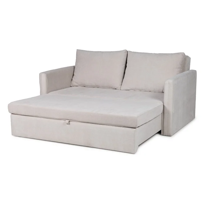 Sofá Cama Poliana - Tela Microfibra - Kruger 02-152 (Beige) en Beige - Sillones y sofás, Uruguay | NYR, vista 2