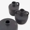 Set Sofra de 3 jarrones de terracota con acabado negro 6 cm / 7 cm / 10 cm en Negro - Jarrones, Uruguay | Kavehome, vista 2 de 4