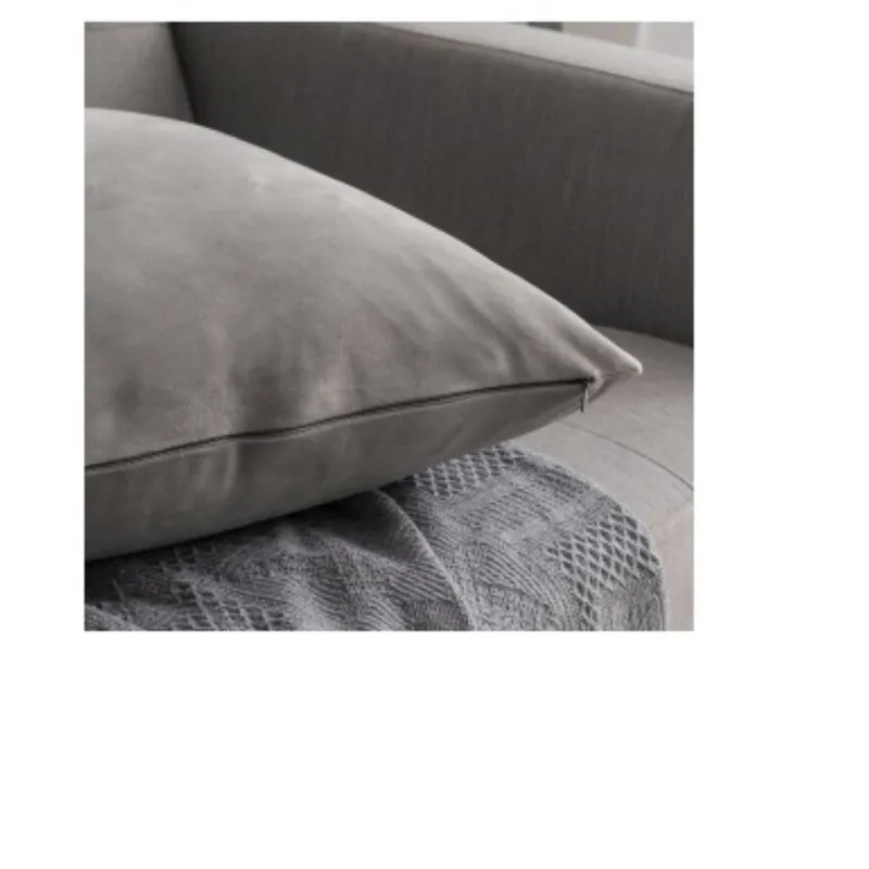 Almohadón Velvet Grey en Gris - Textiles, Uruguay | Finkel