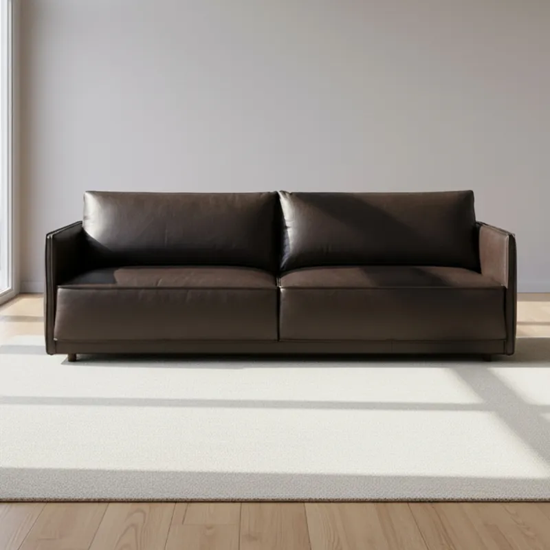 Sillón Cuero-100-natural Negro Romeo en Negro - Sillones y sofás, Uruguay | Divino