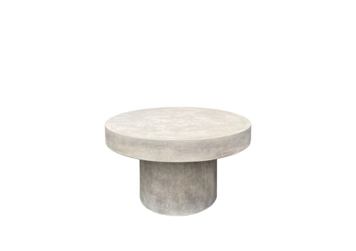 MESA LIVING REDONDA CEMENTO WEATHERED CREAM en Gris - Muebles para el exterior, Uruguay | Más Infinito Casa
