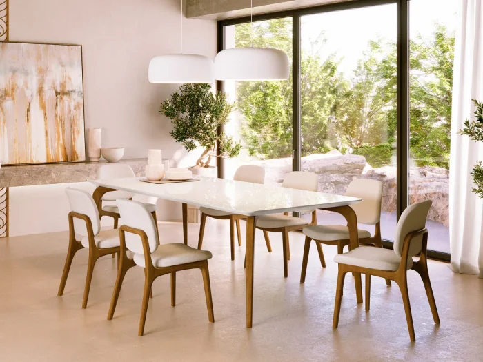 Mesa Dubai en freijoDimensiones - Mesas de comedor, Uruguay | Arquetipo, vista 3