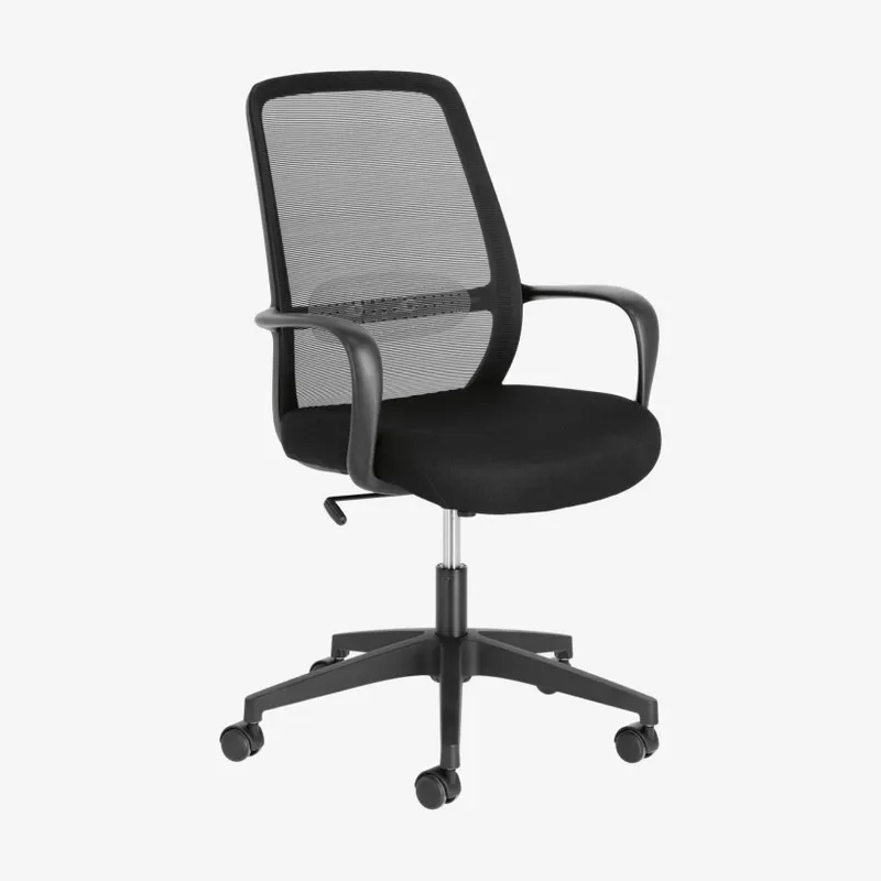 Silla de escritorio Melva - negro en Negro - Sillas de escritorio, Uruguay | Kavehome
