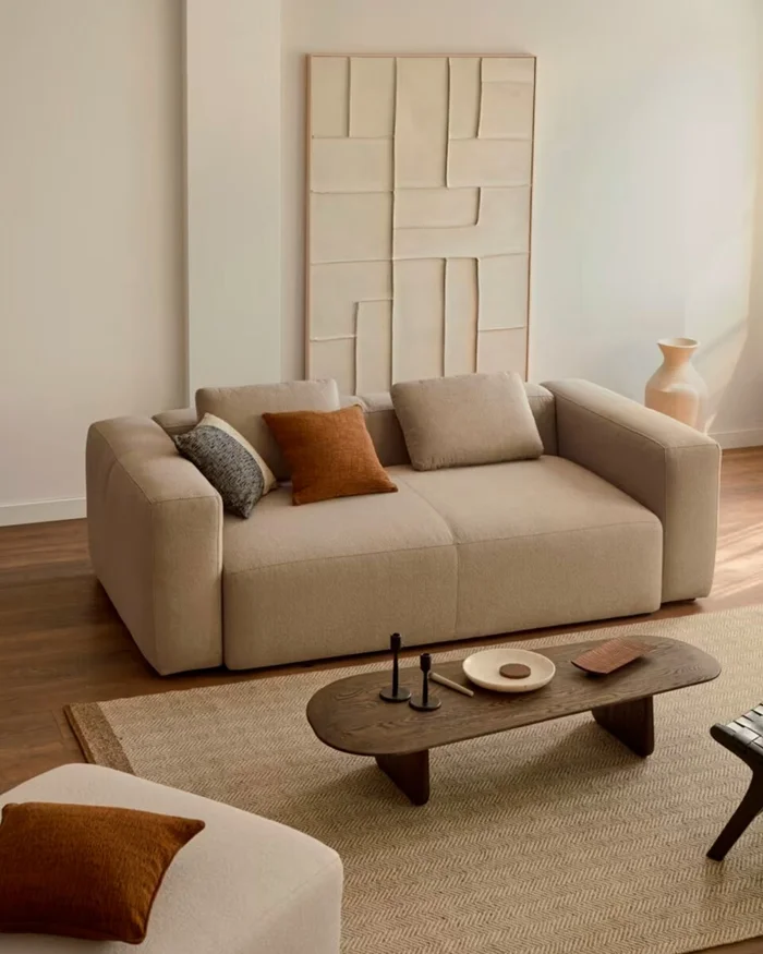 Sofá Blok 3 plazas - beige 240 cm en Beige - Sillones y sofás, Uruguay | Kavehome, vista 2
