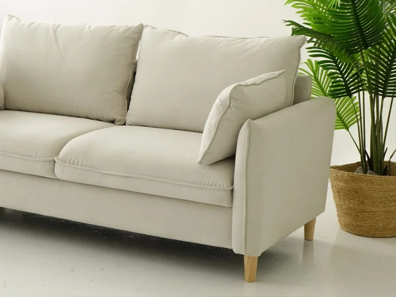 Sofá 3 cps OSLO - Beige en Beige - Sillones y sofás, Uruguay | Finkel, vista 3