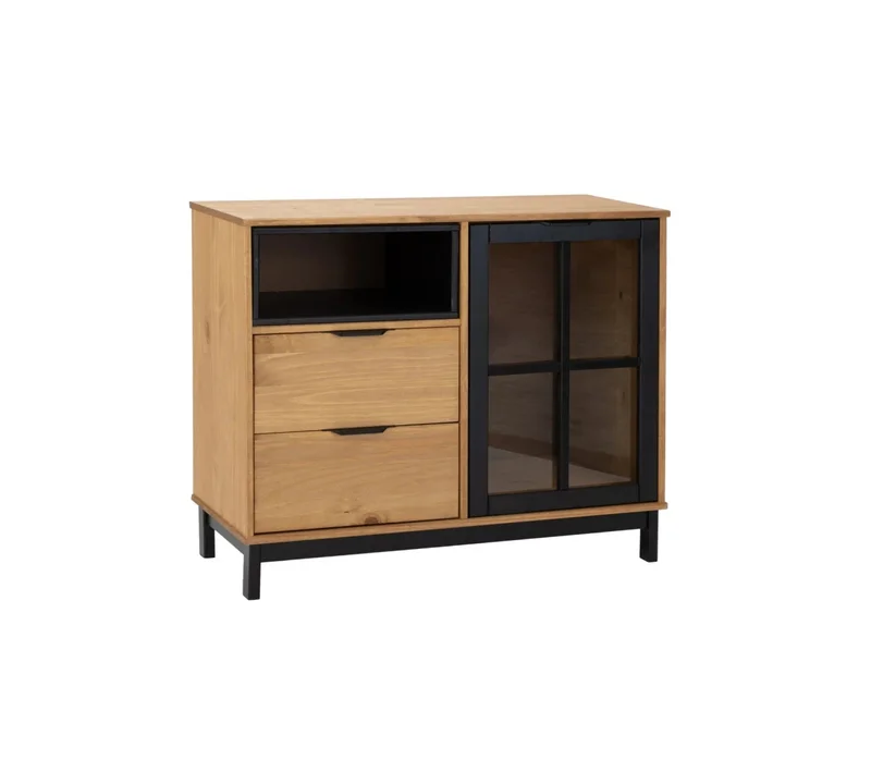 Aparador Bargueño Rack Living Comedor Madera Línea Denver en Madera natural - Muebles para TV, Uruguay | Ecowood, vista 3