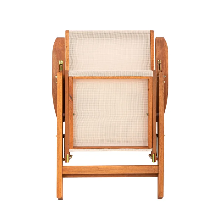Silla Reclinable Madera Natural-beige Playacar en Beige - Muebles para el exterior, Uruguay | Divino, vista 5
