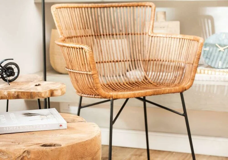 SILLA / BUTACA HONGUITO - FIBRAS Y RATTAN MIEL en Marrón - Butacas, banquetas y puffs, Uruguay | La Iberica, vista 7