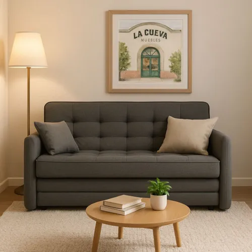Sillon cama Madalena - Gris en Gris - Sillones y sofás, Uruguay | La Cueva Muebles
