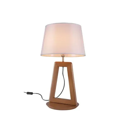 Lámpara de Mesa Join Castaño Pantalla Algodón - Lámparas de mesa, Uruguay | Berna home