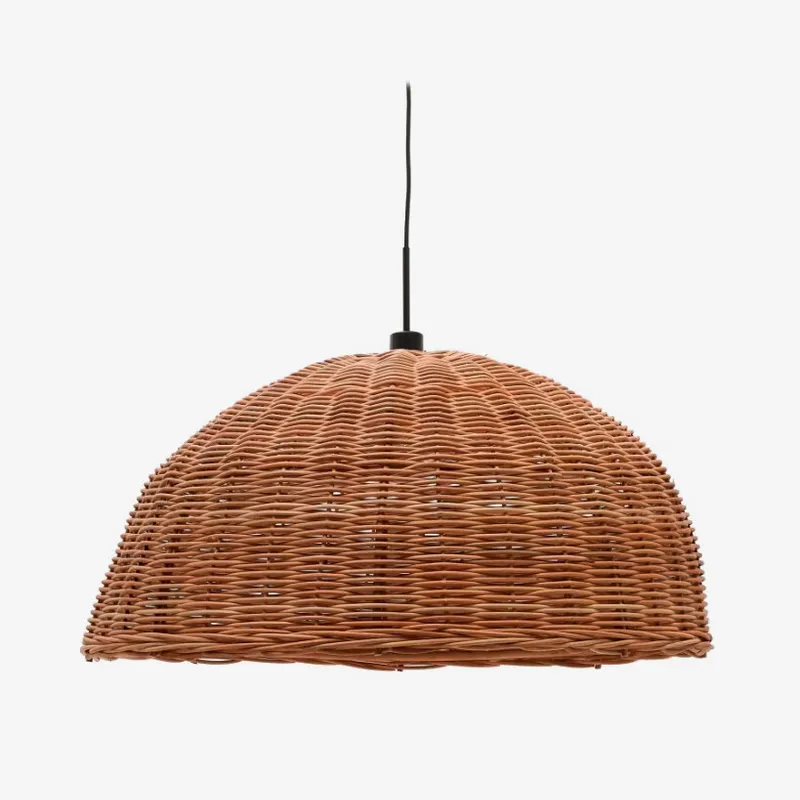 Pantalla para lámpara de techo Jornets de ratán con acabado natural Ø 80 cm en Madera natural - Muebles para el exterior, Uruguay | Kavehome