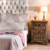 RESPALDO CAPITONEADO 1 PLAZA - TELA FIBREGUARD en Beige - Respaldos de cama, Uruguay | La Iberica, vista 2 de 2