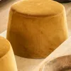 PUFF MILANO - TERCIOPELO ORO en Mostaza - Butacas, banquetas y puffs, Uruguay | La Iberica, vista 2 de 6