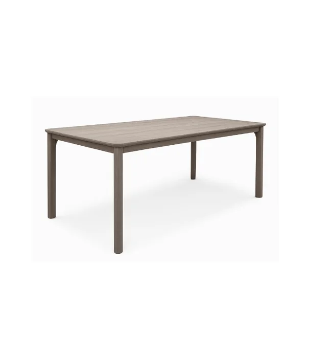 MESA COMEDOR JAPÓN OUTDOOR TEKA GRIS 200X100X75 en Gris - Muebles para el exterior, Uruguay | Más Infinito Casa
