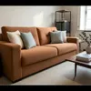 SOFA 3 CUERPOS - TAPIZADO TELA EASY CLEAN TOSTADO en Beige - Sillones y sofás, Uruguay | Champagne Home, vista 3 de 5