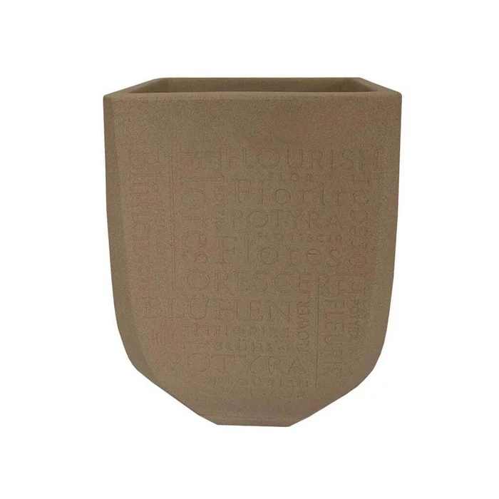 MACETA 4YOU CEMENTO BEIGE 30X44CM en Beige - Macetas, Uruguay | Decohogar