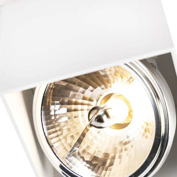 Downlight Lux Cuadrado AR111 Machado Blanco en Blanco - Lámparas colgantes, Uruguay | Serlux, vista 6