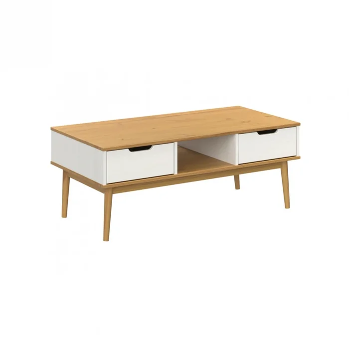 Mesa de Living Praga - Roble en Blanco - Mesas de living, Uruguay | Ecowood, vista 2