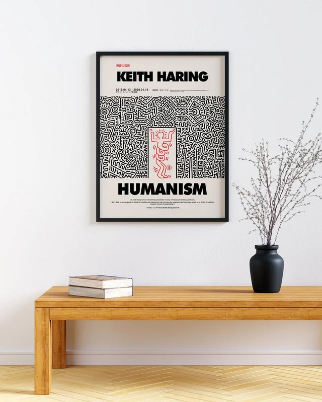Keith Haring - Humanism en Blanco - Láminas, Uruguay | La Cuadrería, vista 3