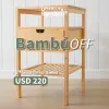 Mesa de Luz Siena (2 unidades) en Madera natural - Muebles, Uruguay | Uruguay Bamboo, vista 1 de 8
