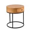 MESA DE LUZ PETRA CINAMOMO 51X51X54H - Mesas de luz, Uruguay | Vinibel, vista 2 de 4