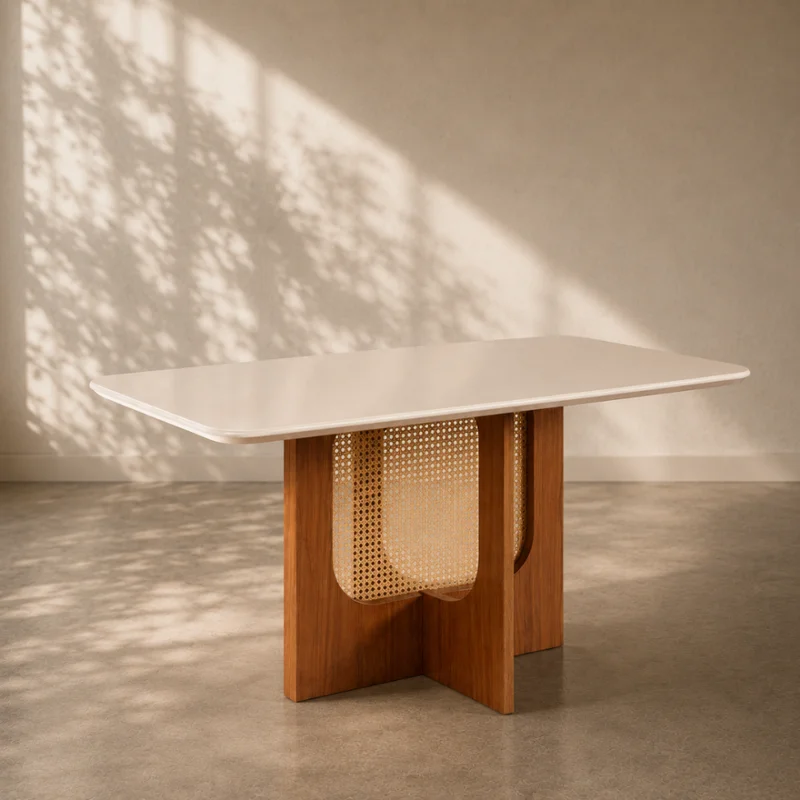 Combo de comedor Runa + 6 Sillas Sven en Beige - Mesas de comedor, Uruguay | Casa Brava, vista 3
