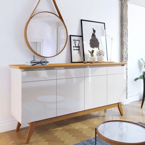 Aparador tipo Buffet 1.8 - Linea Manhattan en Beige - Aparadores y recibidores, Uruguay | Rústico Hogar