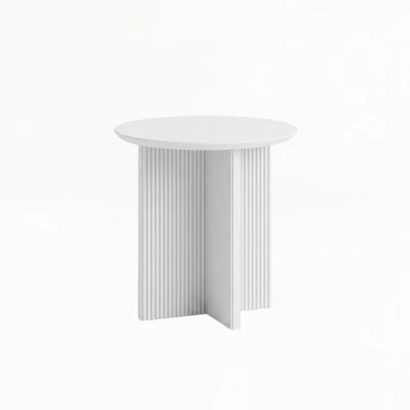 Mesa Lateral Capri – Blanca - Mesas de arrimo, Uruguay | Berna home