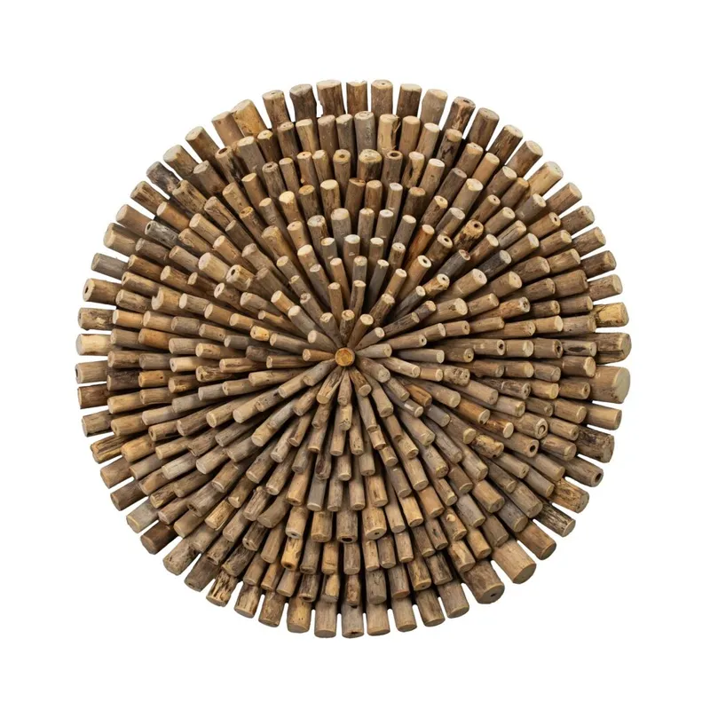 Deco Pared Circular Natural/beige Madera 1 en Madera natural - Decoración, Uruguay | Divino