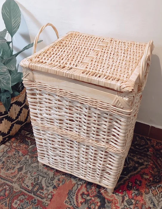 Canasto leñero con tapa - Decoración, Uruguay | Decoramuss