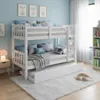 Cucheta Tricama - Cama Auxiliar - Blanco en Blanco - Dormitorio, Uruguay | Rústico Hogar, vista 2 de 2