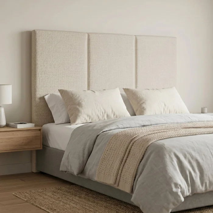 Respaldo Moscou - 1 Plaza 1/2 120 - Beige en Beige - Respaldos de cama, Uruguay | Rústico Hogar