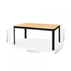 Mesa Aluminio y Teca - Portals 161x95cm en Multicolor - Muebles para el exterior, Uruguay | Rústico Hogar, vista 5 de 5