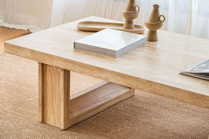 MESA LIVING TRAVERTINO - 1.60 X 0.80 MTS en Beige - Mesas de living, Uruguay | La Iberica, vista 10