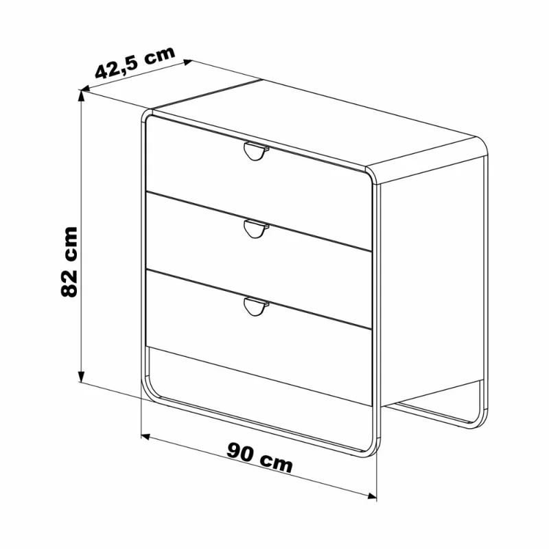 Cómoda Luna - Natural en Marrón - Cómodas, Uruguay | Nyr, vista 5